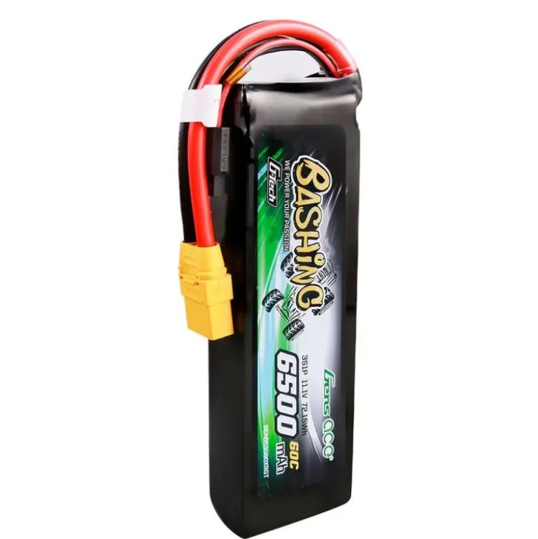 Gens ace GEA653S60X9GTBashing LiPo Akku 11.1V 6500mAh 60C 3S1P - XT90 - G-Tech passend für 1:8 Fahrzeuge