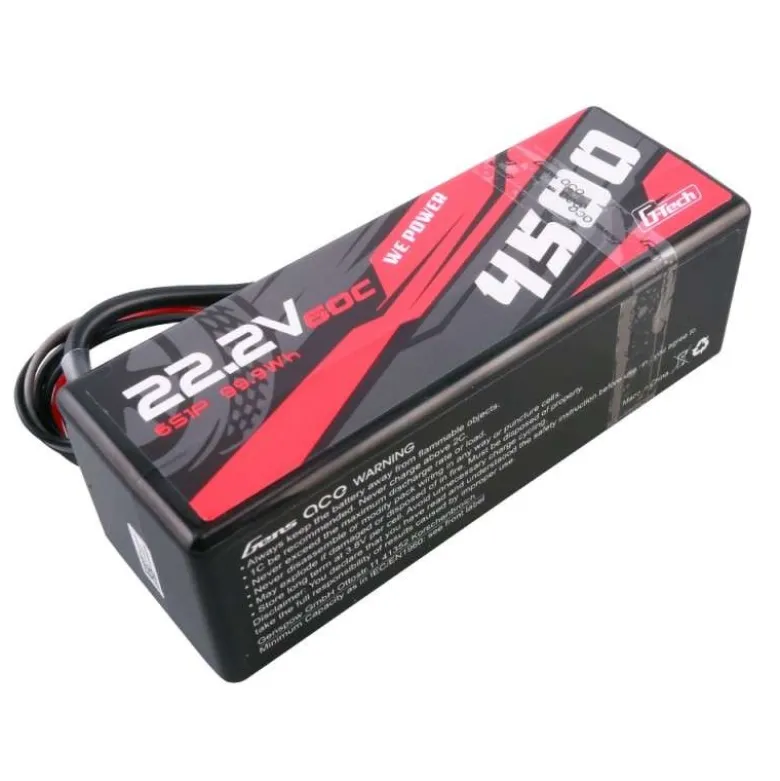 Gens ace GEA456S60X9GTG-Tech LiPo Akku 22.2V 4500mAh 60C 6S1P Hardcase, XT90
