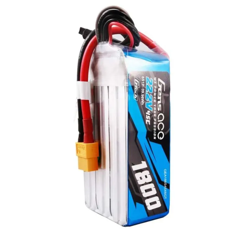 Gens ace GEA186S45X6GTLipo Akku G-Tech 1800 mAh 22,2 V 45C 6S1P, mit XT60-Stecker