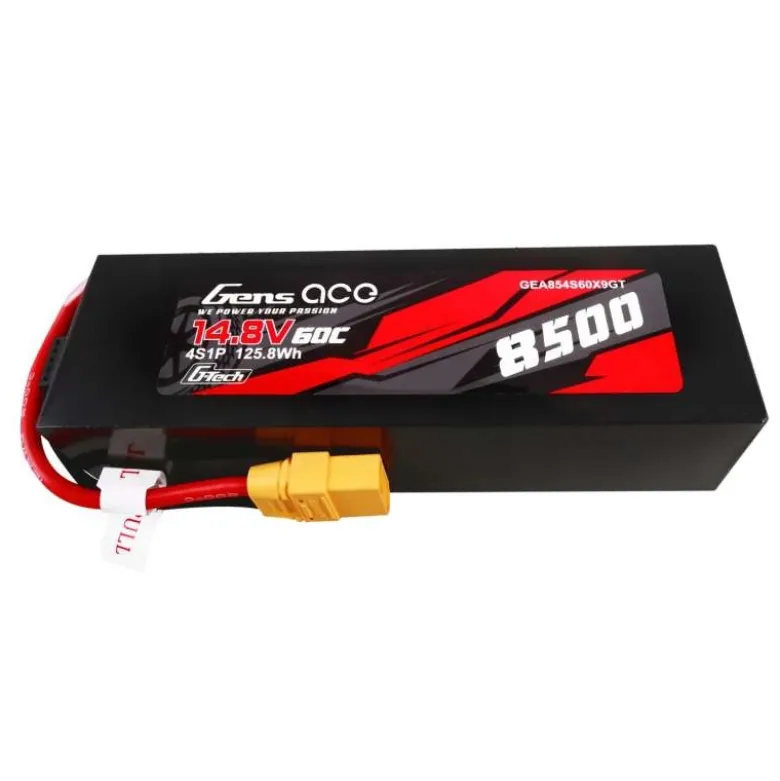 Gens ace GEA854S60X9GT8500mAh 14.8V 60C 4S1P Lipo Akku XT90 G-Tech für X-Maxx