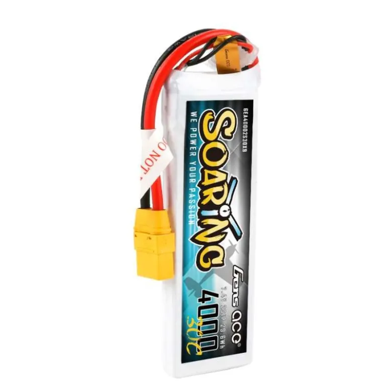 Gens ace GEA40002S30X9LiPo-Akku Soaring 4000 mAh 7,4 V 30C 2S1P, mit XT90-Stecker Ultraflach nur 15,5mm