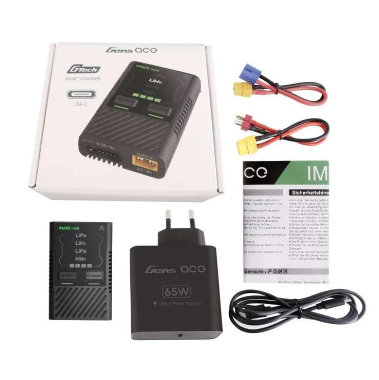 Gens ace GEA60WE1IMARS mini G-Tech USB-C Smart Ladegerät 2-4S 60W + Netzteil