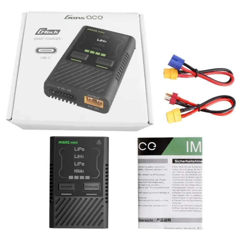 Gens ace GEA60WE2iMars mini G-Tech USB-C 2-4S 60W RC Akku-Ladegerät
