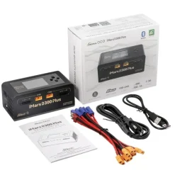 Gens ace GEA300WPLUS-EBG-tech iMars D300 Plus Smart Ladegerät Dual-Channel, schwarz