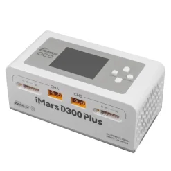 Gens ace GEA300WPLUS-EWG-tech iMars D300 Plus Smart Ladegerät Dual-Channel, weiß
