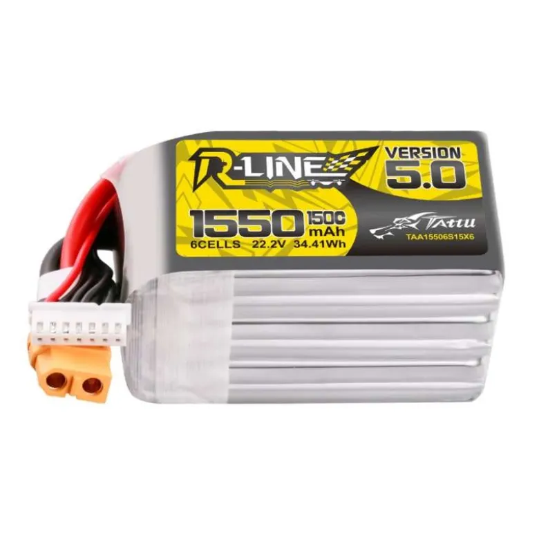 Gens ace TAA15506S15X6Tattu R-Line LiPo Akku 22.2V 1550mAh 150C 6S1P, XT60