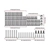 GPM GPMSCX30/100SWBKStahl Schrauben-Set (100) SCX30 Axial SCX30 Ford Bronco/Jeep Wrangler/Chevrolet K10
