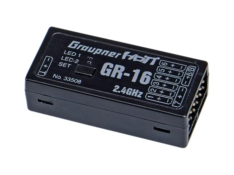 Graupner 33508GR-16 HoTT 2.4 GHz 8-Kanal Empfänger