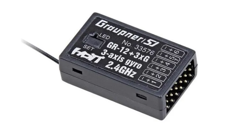Graupner 33576GR-12 + 3xG HoTT- 2.4 GHz Empfänger