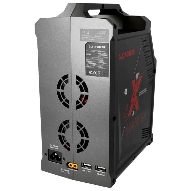 GT Power GT149X4 LiPo 1-6s 100W AC/DC 4fach Ladegerät