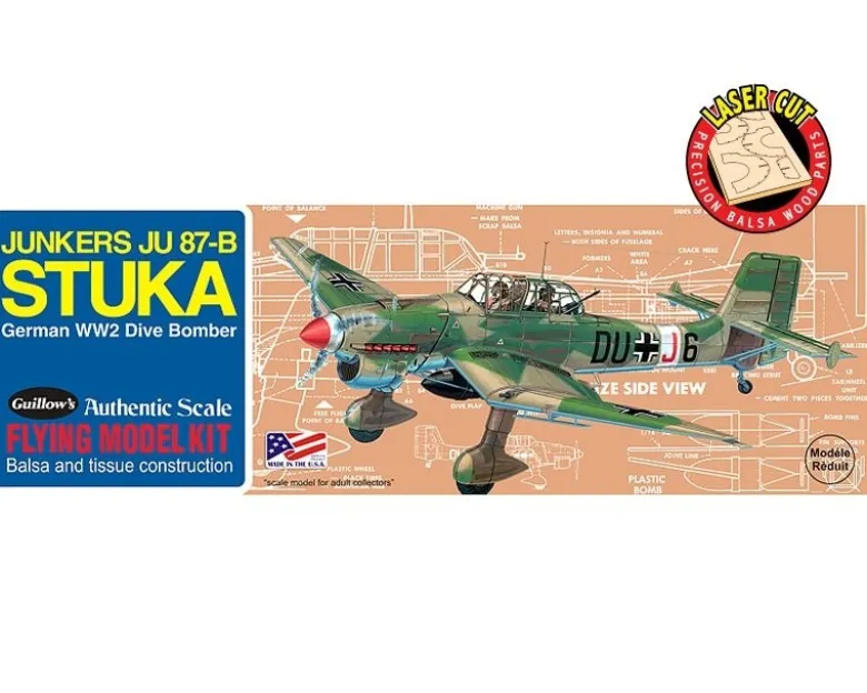 Guillow's gu508Junkers JU-87B Stuka Balsabausatz