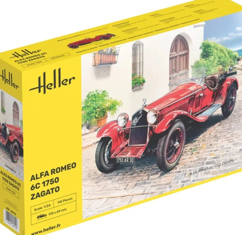 Heller 80715Alfa Romeo 6C 1750 Zagato Plastikbausatz in 1:24