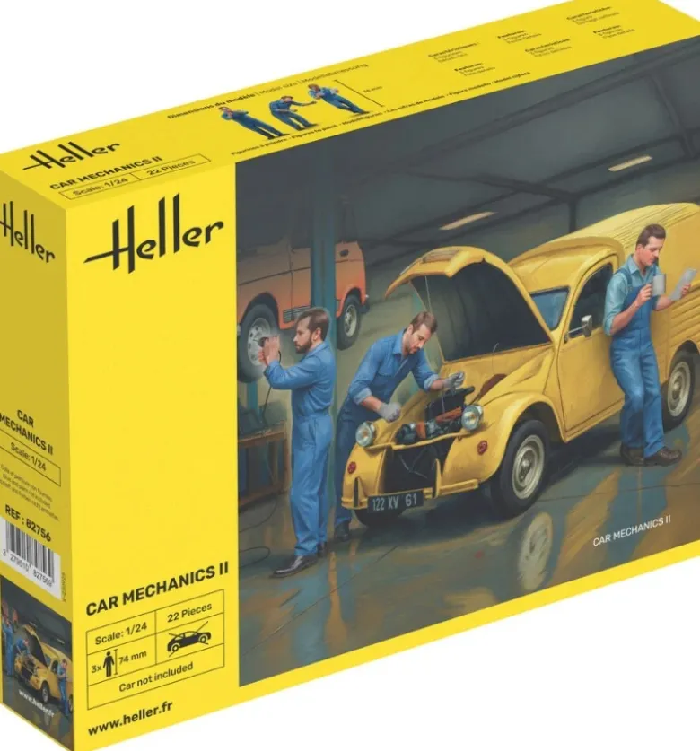 Heller 82756Automechaniker Set 2 Figuren Plastikbausatz in 1:24