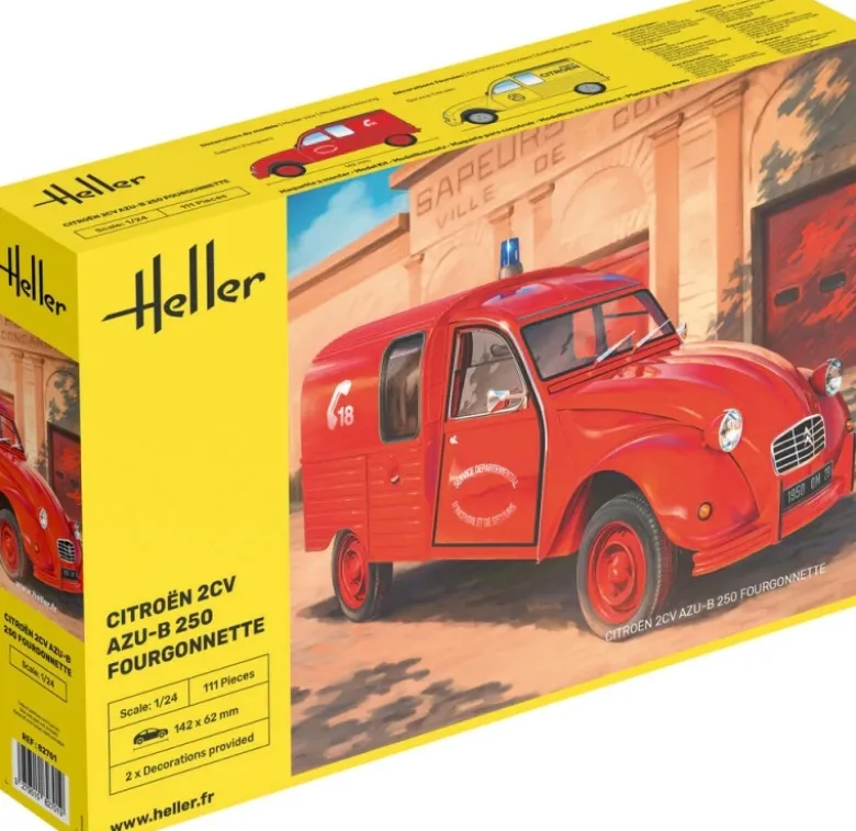Heller 82701Citroen 2CV AZU-B 250 Fourgonnette Plastikbausatz in 1:24