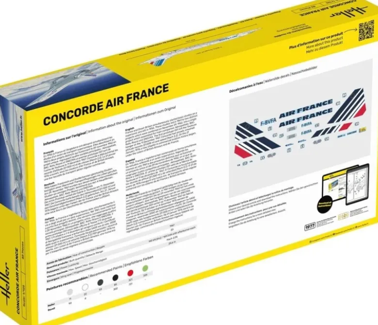Heller 80445Concorde AF Plastikbausatz in 1:125