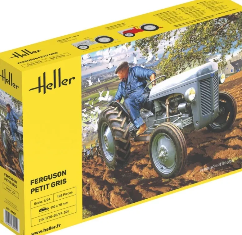 Heller 81401Ferguson 'Petit Gris' Traktor Plastikbausatz in 1:24