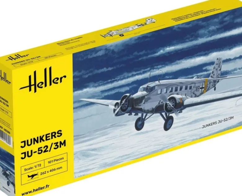 Heller 80380Ju-52/3m Plastikbausatz in 1:72