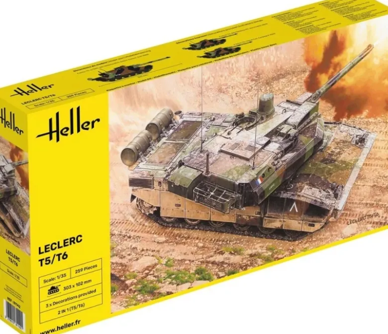 Heller 81142Kampfpanzer 'Leclerc T5/T6' Plastikbausatz in 1:35