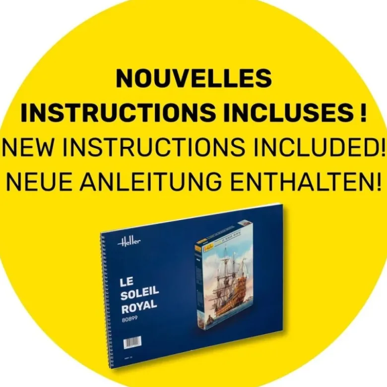 Heller 80899Linienschiff 'Soleil Royal' Plastikbausatz in 1:100