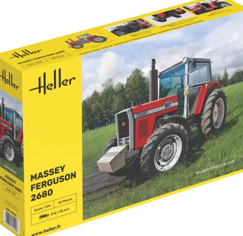 Heller 81402Massey Ferguson 2680 Traktor Plastikbausatz in 1:24