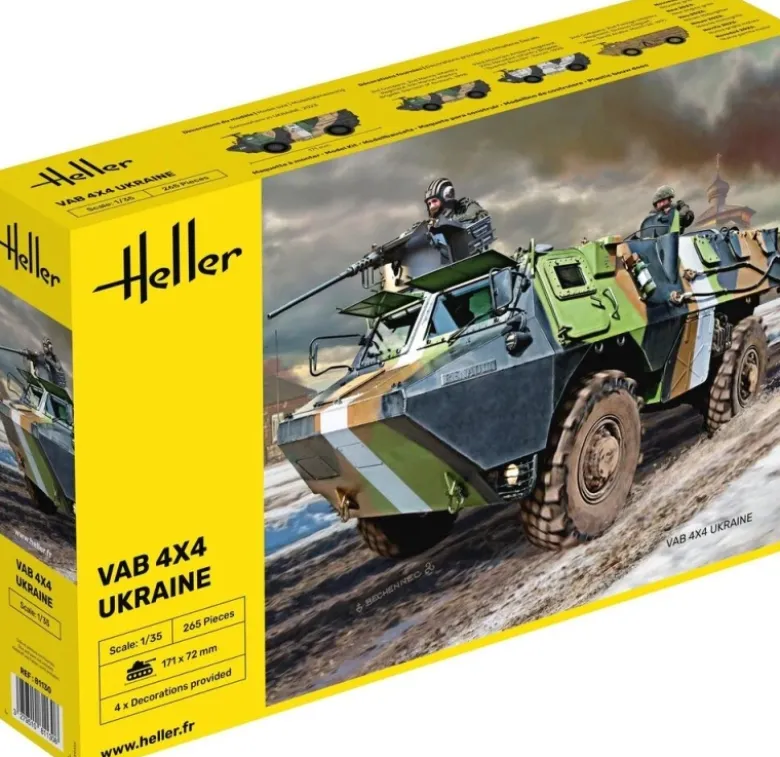 Heller 81130Radpanzer 'VAB 4x4 Ukraine' Plastikbausatz in 1:35