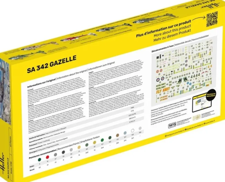 Heller 80486SA 342 Gazelle Plastikbausatz in 1:48