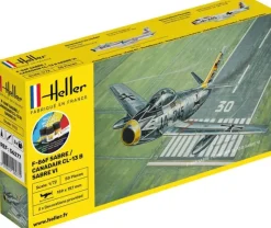 Heller 56277STARTER KIT F-86F Sabre / Canadair CL-13 B Sabre VI in 1:72 inkl. Kleber, Pinsel und Hauptfarben