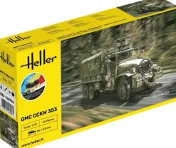 Heller 56996STARTER KIT GMC CCKW 353 Plastikbausatz in 1:72 inkl. Kleber, Pinsel und Hauptfarben