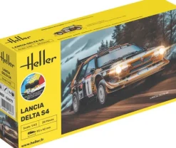 Heller 56177STARTER KIT Lancia Delta S4 Plastikbausatz in 1:43 inkl. Kleber, Pinsel und Hauptfarben