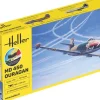 Heller 56201STARTER KIT MD 450 Ouragan Plastikbausatz in 1:72 inkl. Kleber, Pinsel und Hauptfarben