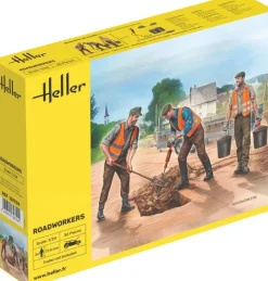 Heller 82754Straßenarbeiter Figuren Plastikbausatz in 1:24