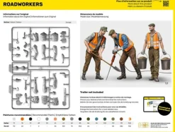 Heller 82754Straßenarbeiter Figuren Plastikbausatz in 1:24