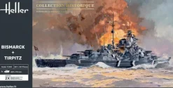 Heller 85078Twin Set Bismarck + Tirpitz Plastikbausatz in 1:400