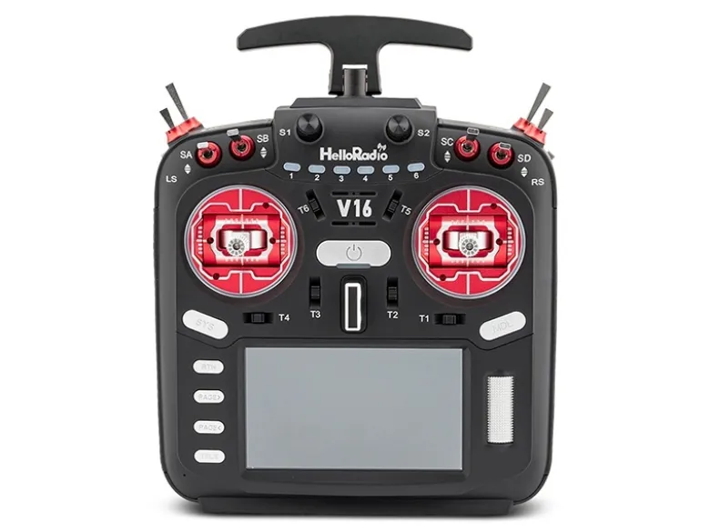 HelloRadio HR1004V16 MAX 2,4GHz - ELRS LBT Mode 2 Fernsteuerung, rot
