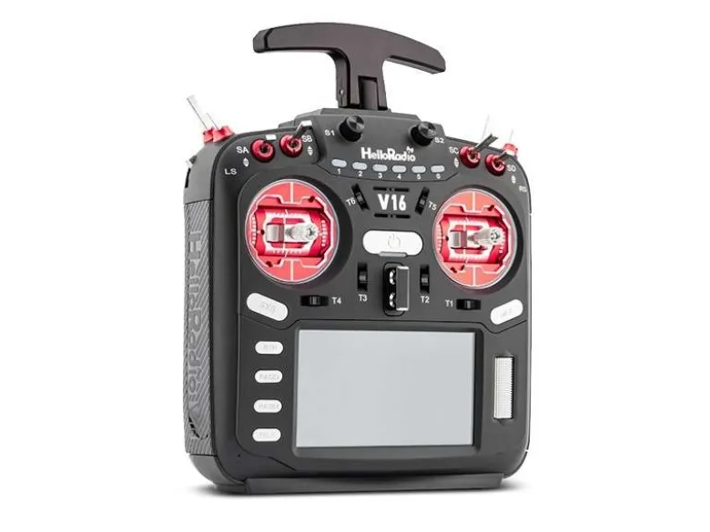 HelloRadio HR1016V16 MAX 2,4GHz - 4in1 LBT Mode 2 Fernsteuerung, rot