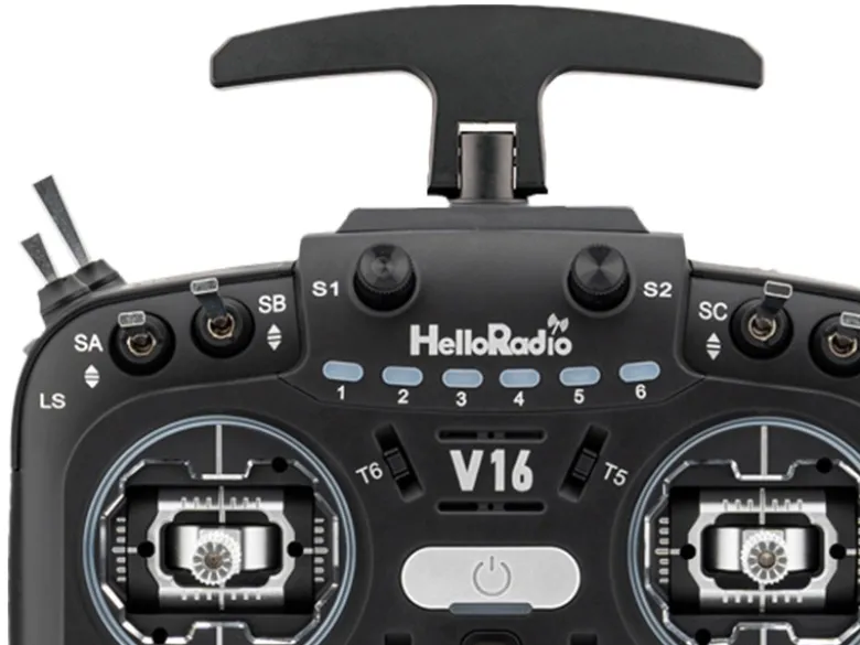 HelloRadio HR1018V16 MAX 2,4GHz - 4in1 LBT Mode 2 Fernsteuerung, schwarz