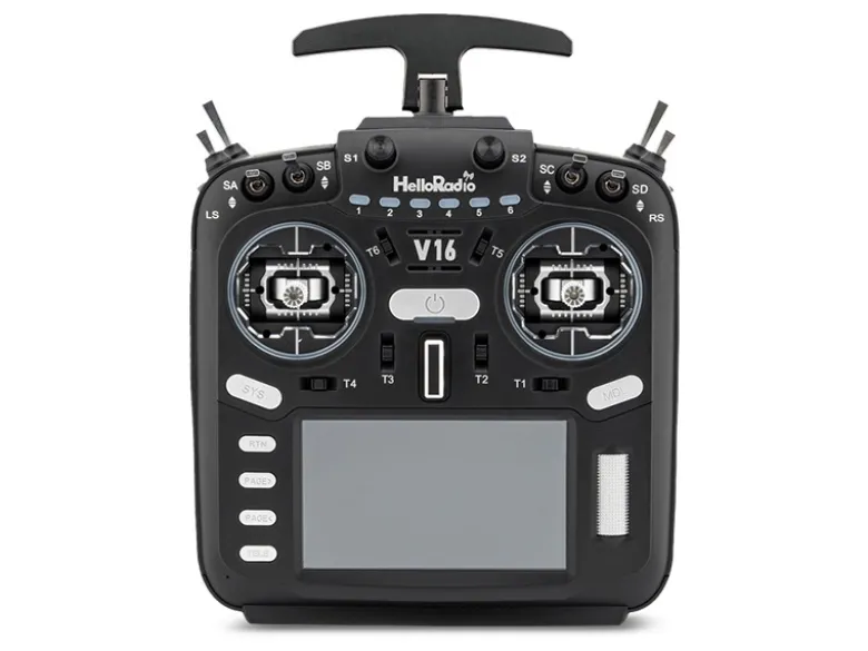 HelloRadio HR1018V16 MAX 2,4GHz - 4in1 LBT Mode 2 Fernsteuerung, schwarz