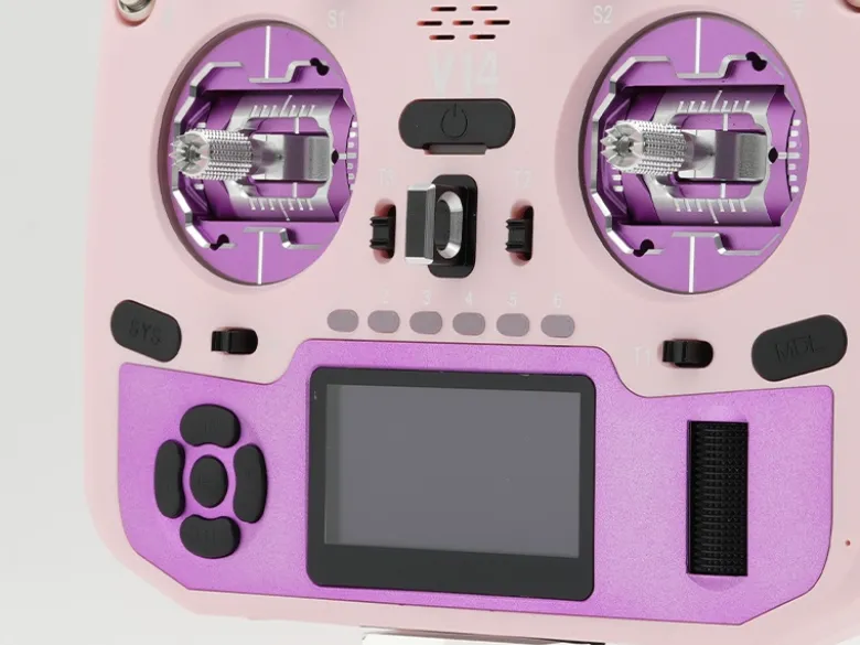 HelloRadio HR1035V14 MAX OLED 2,4GHz - ELRS LBT M2 Fernsteuerung rosa, lila