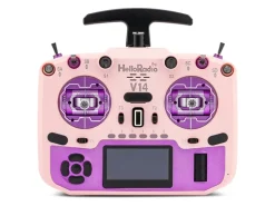 HelloRadio HR1035V14 MAX OLED 2,4GHz - ELRS LBT M2 Fernsteuerung rosa, lila
