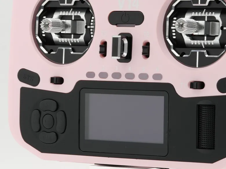 HelloRadio HR1033V14 MAX OLED 2,4GHz - ELRS LBT M2 Fernsteuerung rosa, schwarz