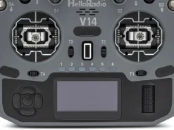 HelloRadio HR1046V14 MAX OLED 2,4GHz - 4in1 LBT M2 Fernsteuerung grau, schwarz