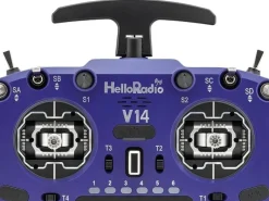 HelloRadio HR1045V14 MAX R9 OLED 2,4GHz ELRS LBT M2 Fensteuerung blau, schwarz