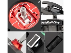 HelloRadio HR1069V14 MAX R9 OLED 2,4GHz ELRS LBT M2 Fernsteuerung schwarz, rot