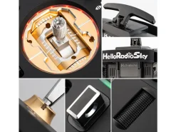 HelloRadio HR1075V14 MAX R9 OLED 2,4GHz 4in1 LBT M2 Fernsteuerung schwarz, gold