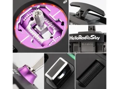 HelloRadio HR1074V14 MAX R9 OLED 2,4GHz 4in1 LBT M2 Fernsteuerung schwarz, lila