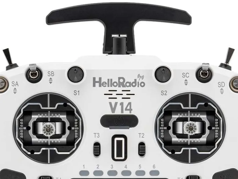 HelloRadio HR1061V14 MAX R9 OLED 2,4GHz 4in1 LBT M2 Fernsteuerung weiß, schwarz