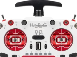 HelloRadio HR1056V14 MAX R9 OLED 2,4GHz 4in1 LBT M2 Fernsteuerung weiß, rot