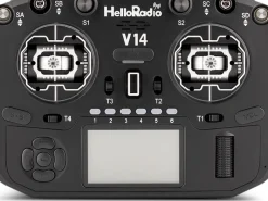 HelloRadio HR1072V14 MAX R9 OLED 2,4GHz 4in1 LBT M2 Fernsteuerung schwarz, schwarz