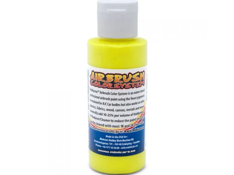 Hobbynox HN25000Airbrush Farbe neon gelb 60ml