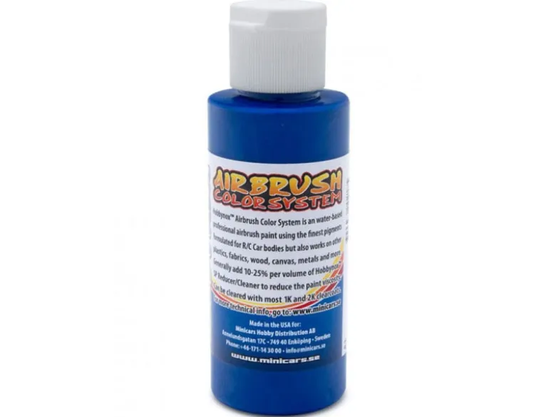 Hobbynox HN22100Airbrush Farbe solid blau 60ml